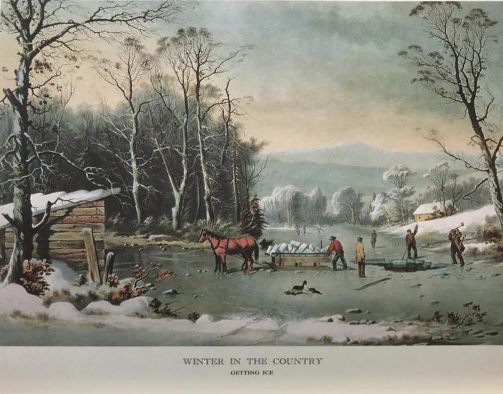 The Country Year: Winter In The Country Getting Ice