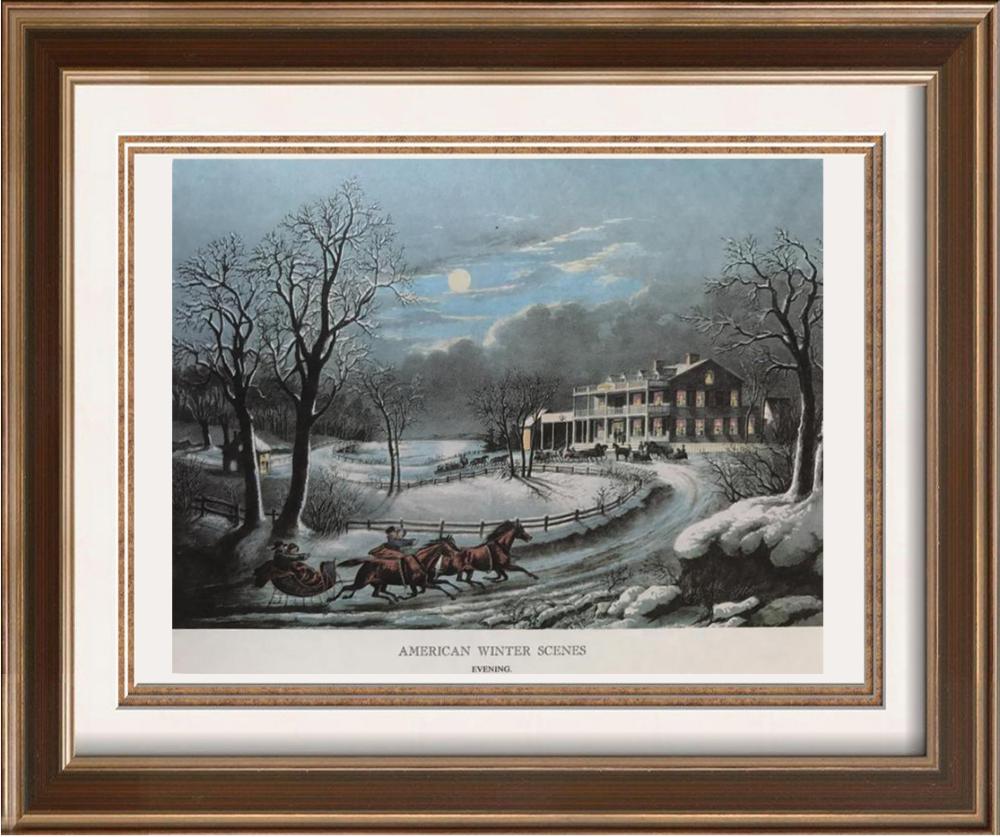 The Country Year: American Winter Scenes Evening