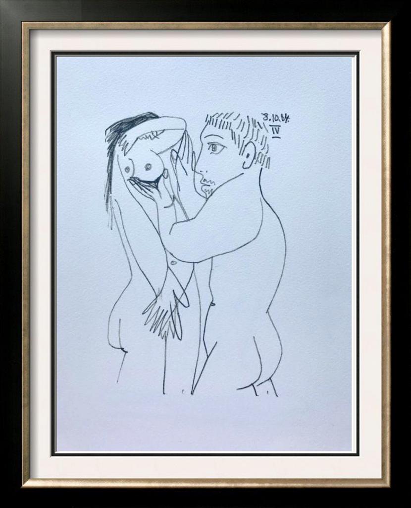 Pablo Picasso Lovers Lithograph on Arches Paper