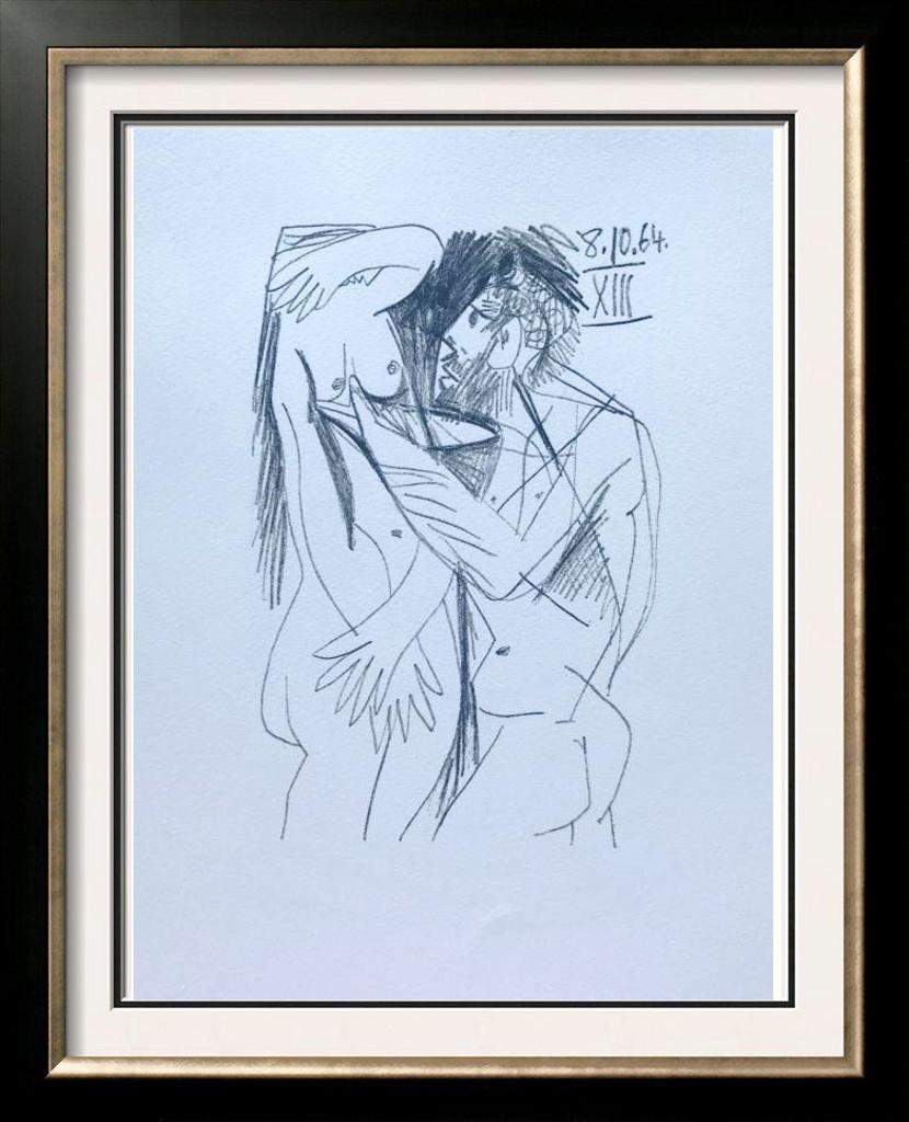 Pablo Picasso Lovers Lithograph on Arches Paper