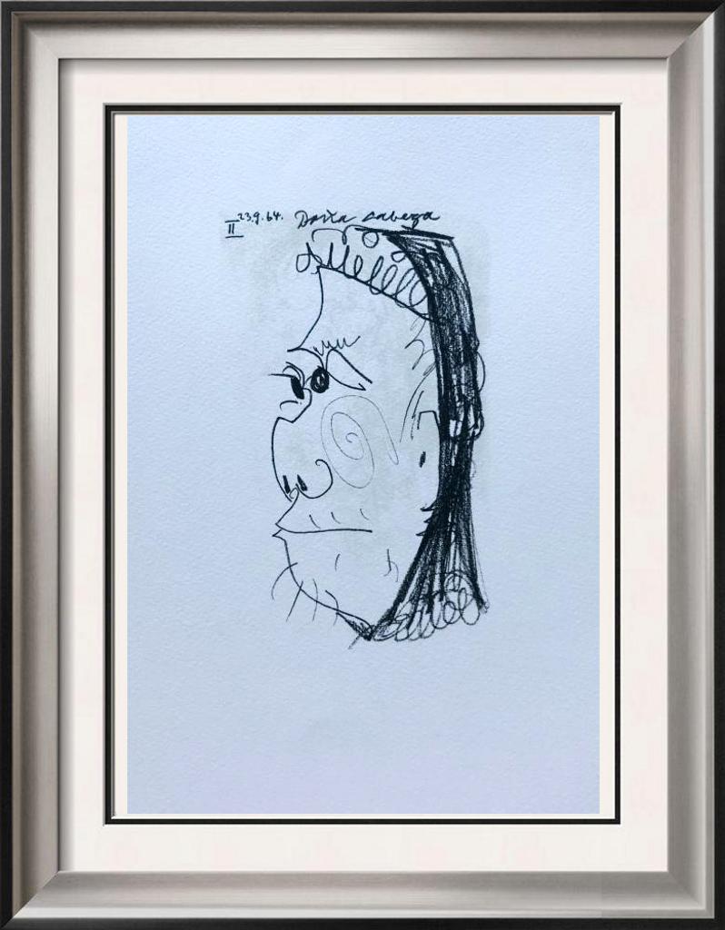 Pablo Picasso Abstract Face Lithograph on Arches Paper