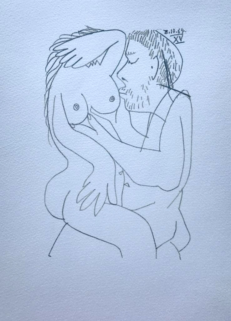 Pablo Picasso Erotic Lovers Lithograph on Arches Paper - Click Image to Close