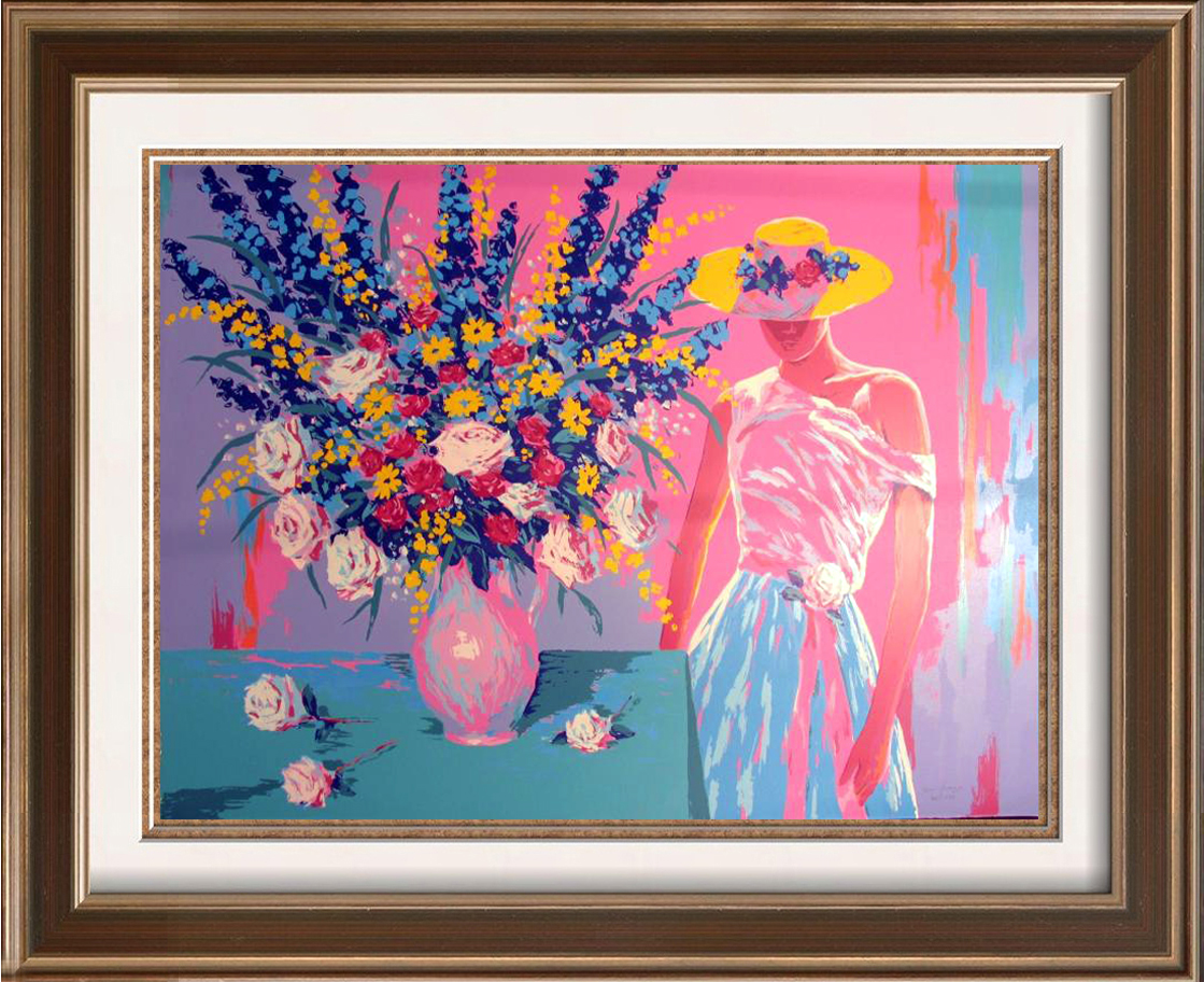 Gary George Woman with Flowers