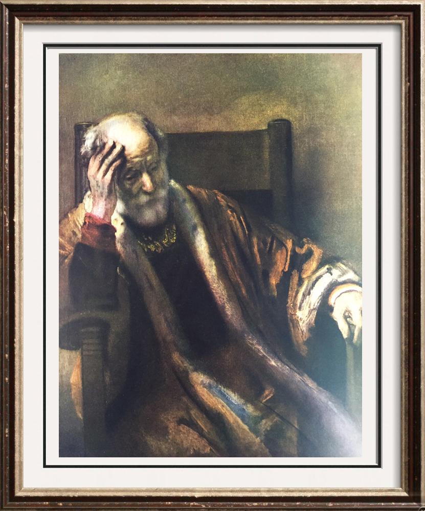 Rembrandt An Old Man in Thought c.1652 Fine Art Print from Museum Artist