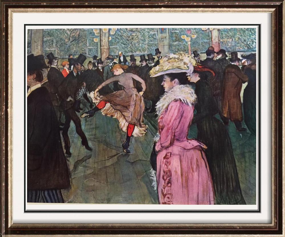 Toulouse-Lautrec At the Moulin Rouge, The Dance c. 1890 Fine Art Print from Museum Artist