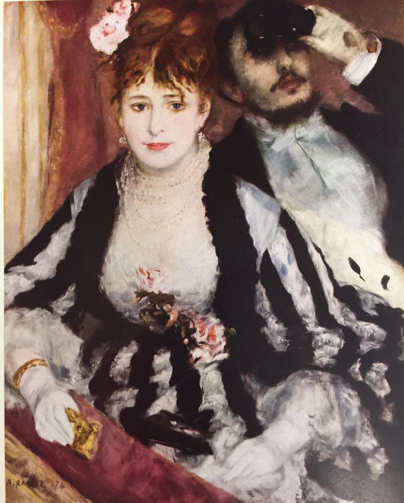 Pierre Auguste Renoir (Plate Six) The Loge c.1874 Fine Art Print from Museum Artist