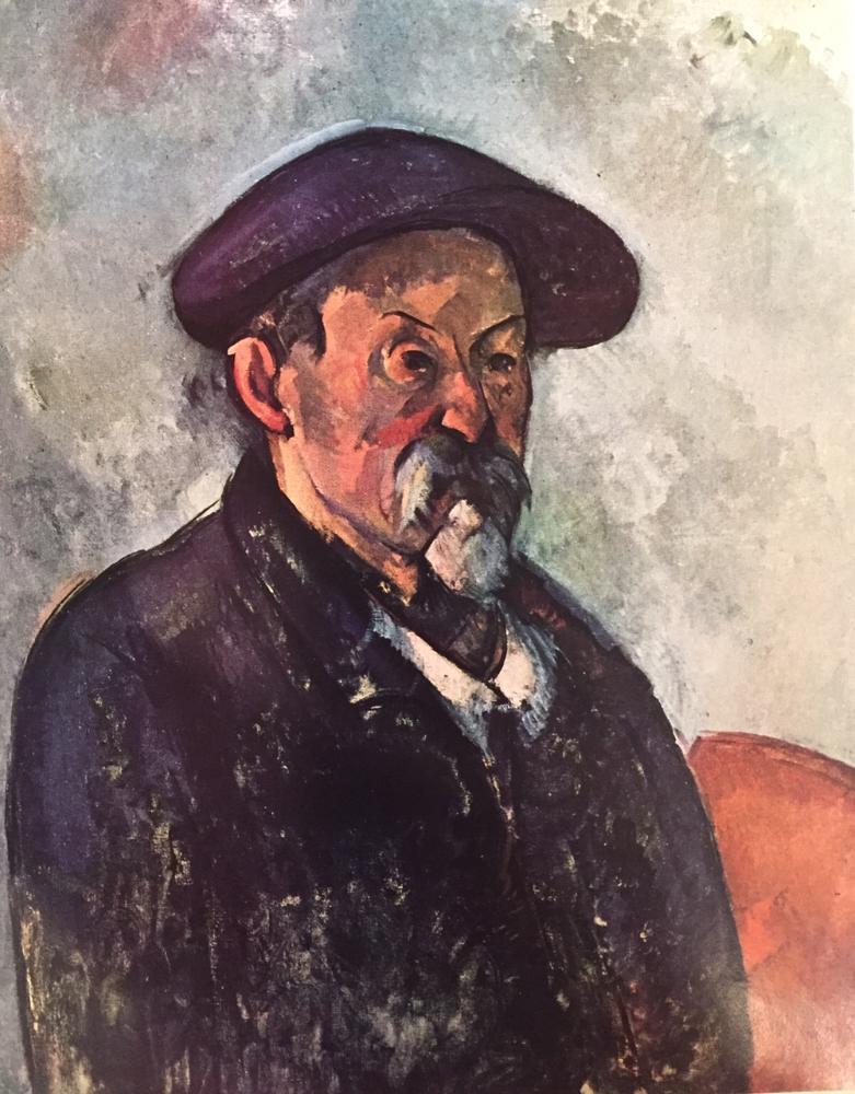 Paul Cezanne Self-Portrait with Beret c.1900 Fine Art Print from Museum Artist - Click Image to Close