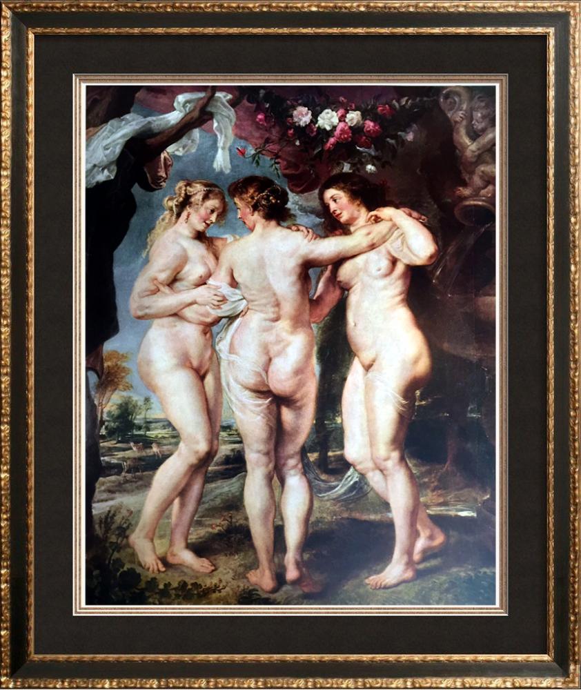 Peter Paul Rubens The Three Graces c.1636-40 Fine Art Print from Museum Artist