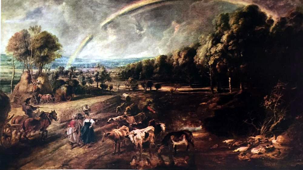 Peter Paul Rubens Landscape with Rainbow c.1635-38 Fine Art Print from Museum Artist