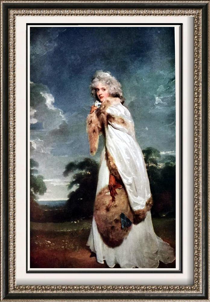 Masterpieces of British Painting by Thomas Lawrence: Elizabeth Farren, Later Countess Derby c.1790 Fine Art Print from Museum Ar