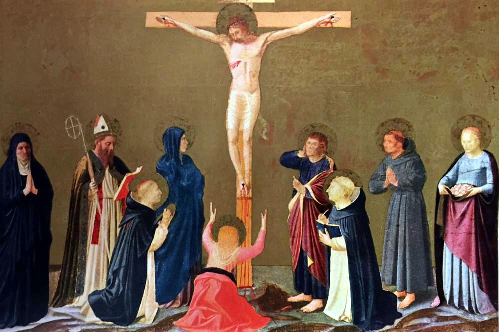 Masterpieces of Italian Paintings Fra Angelico: The Crucifixion c.1430-40 Fine Art Print from Museum Artist