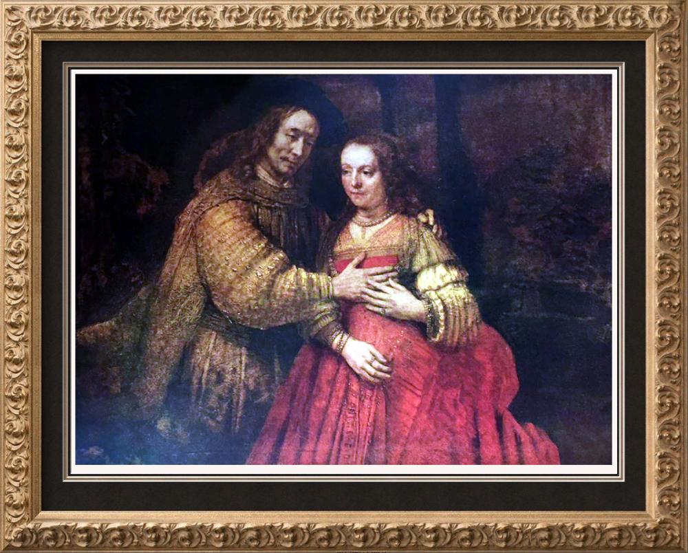 Rembrandt The Bridal Couple c.1666 Fine Art Print from Museum Artist