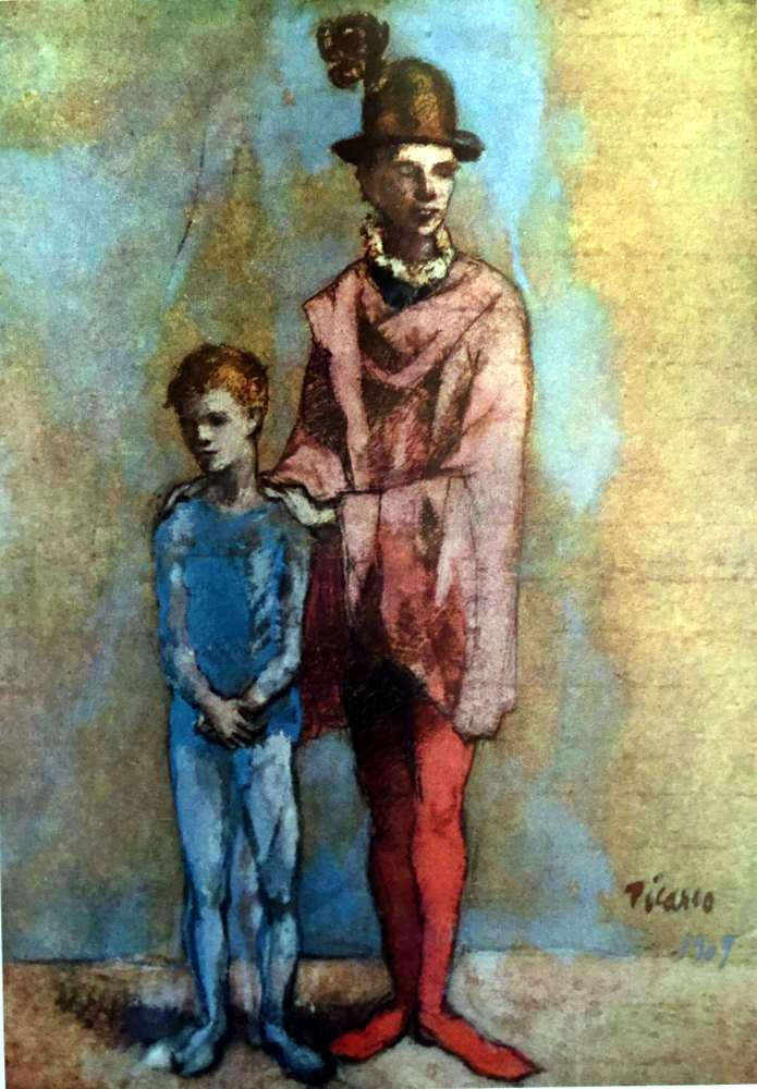 Pablo Picasso Two Saltimbanques c.1905 Fine Art Print from Museum Artist