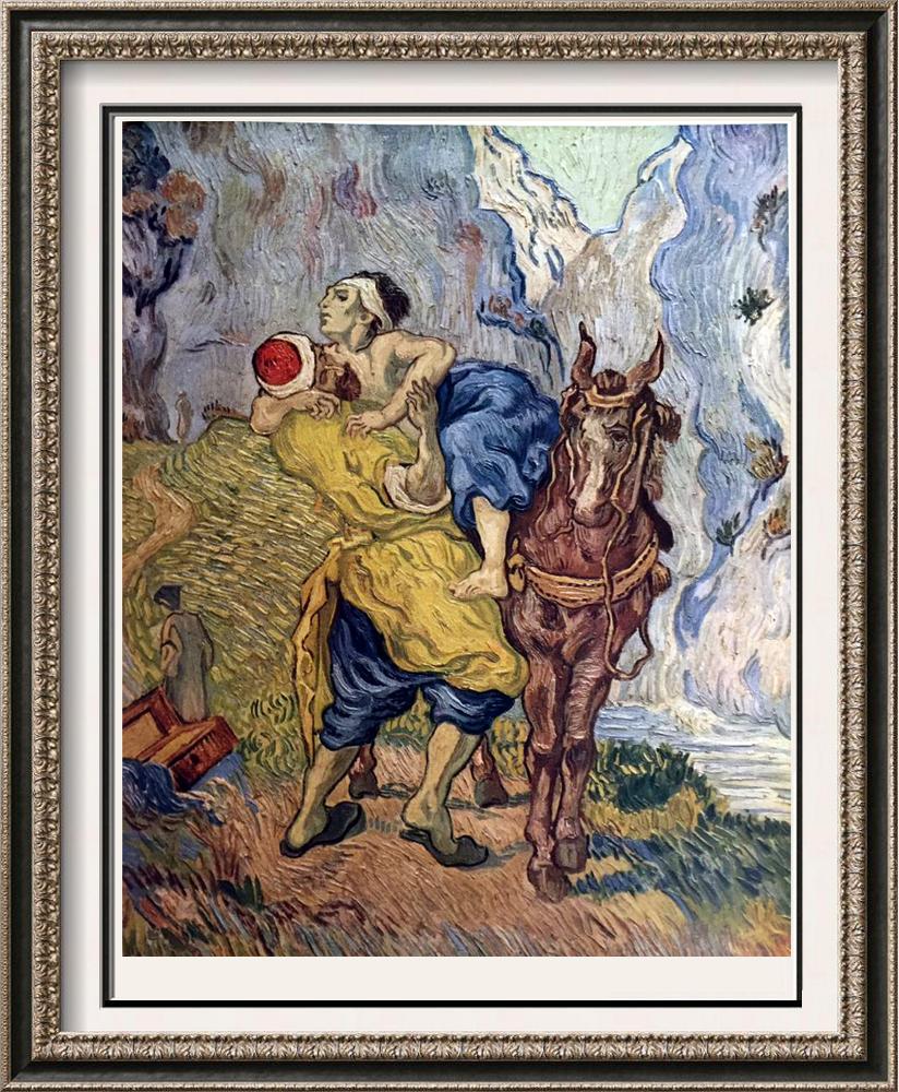 Vincent Van Gogh The Good Samaritan (After Delacroix) c.1890 Fine Art Print from Museum Artist