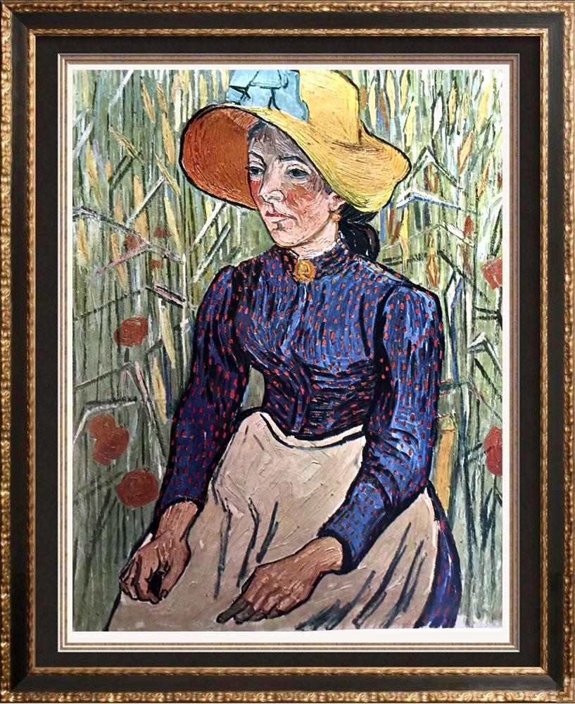 Vincent Van Gogh Peasant Girl c.1890 Fine Art Print from Museum Artist
