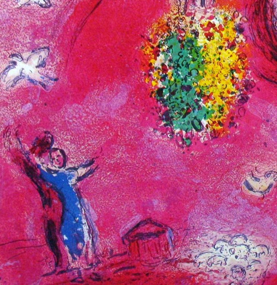 Marc Chagall Lovers in Red