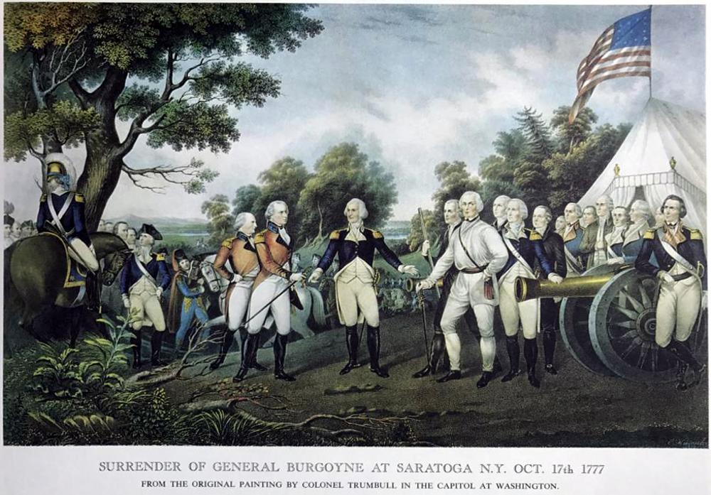 Surrender Of General Burgoyne At Saratoga