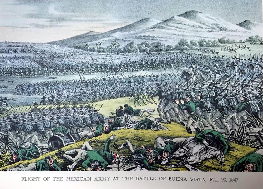 Flight Of The Mexican Army At The Battle Of Buena Vista
