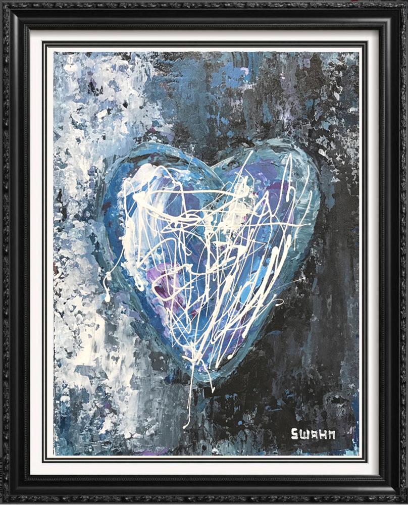 Janet Swahn Heart Blue - Click Image to Close