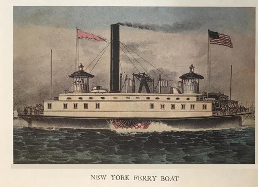 Steam Ships: Steam Catamaran HW Long Fellow & New York Ferry Boat - Click Image to Close