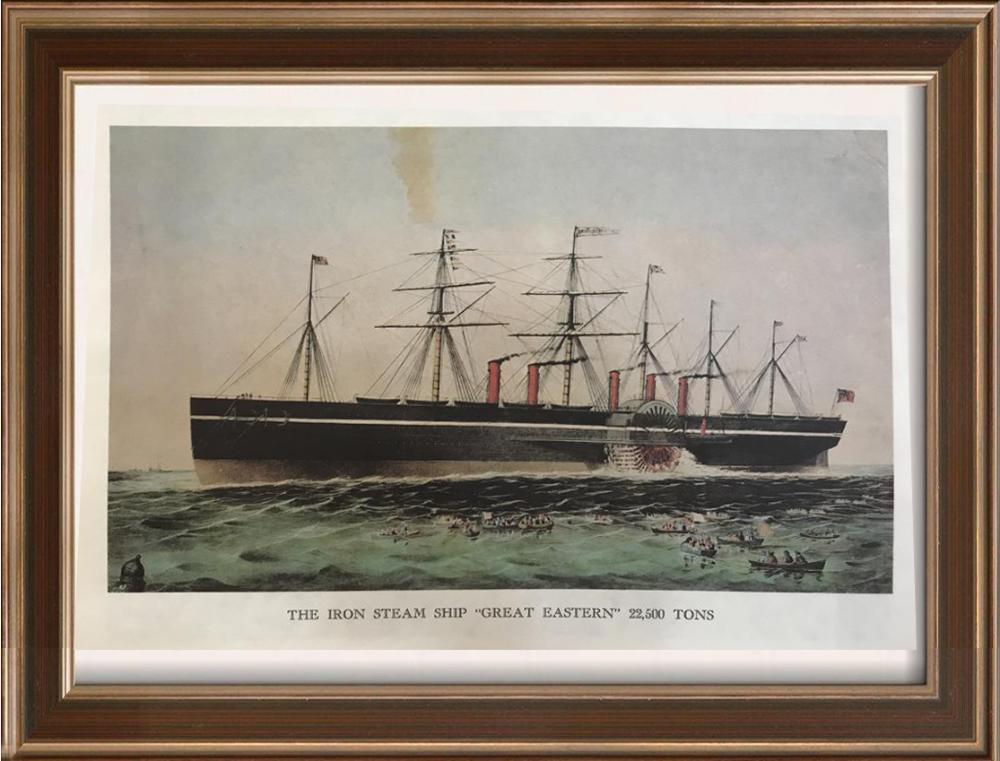 Steam Ships: The Iron Steam Ship Great Eastern 22,500 Tons