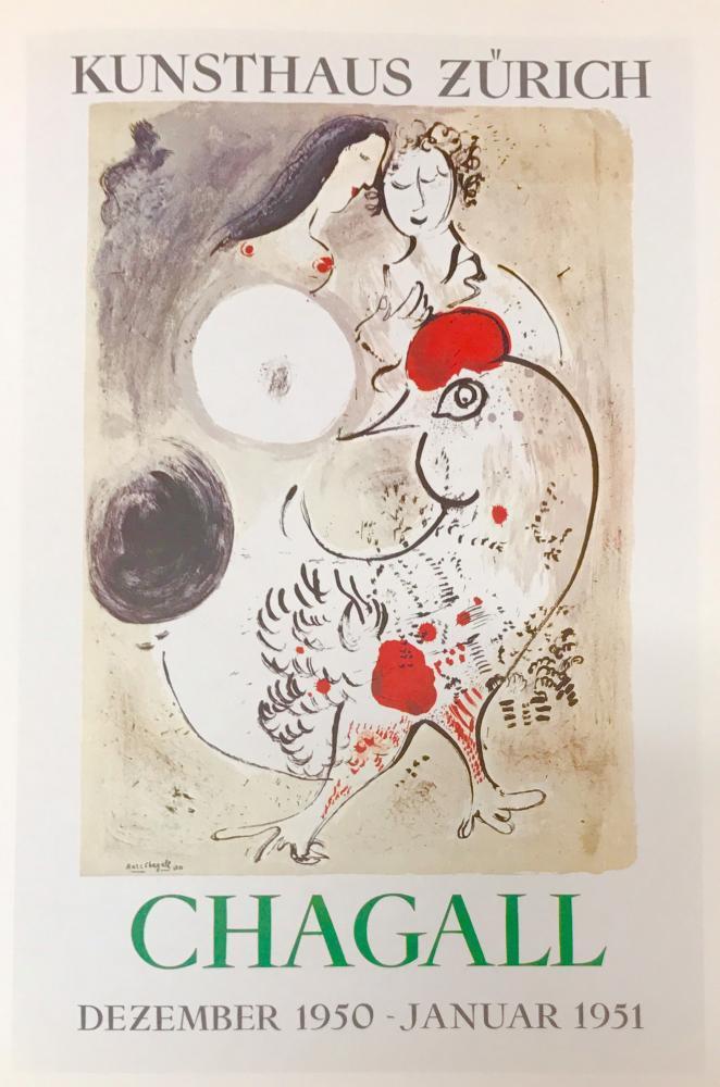 Marc Chagall The Grey Cock - Click Image to Close