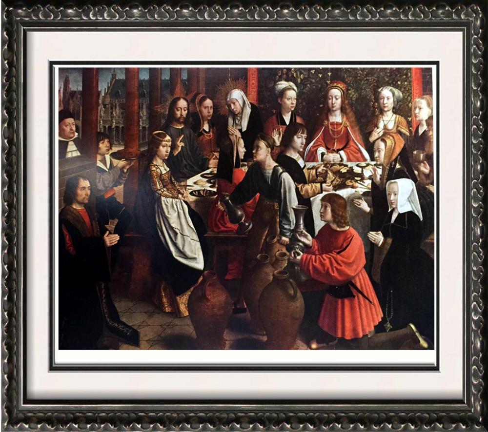 Masterpieces of Flemish Painting Gerard David: The Wedding at Cana c.1505-10 Fine Art Print from Museum Artist