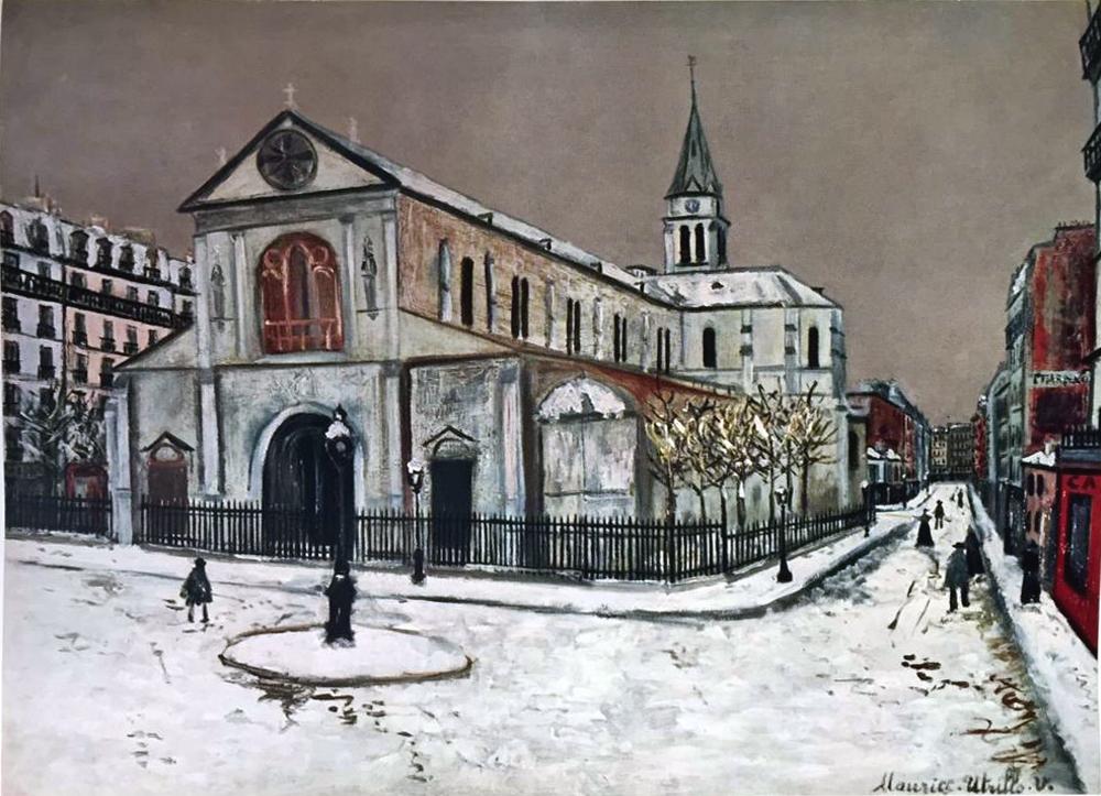 Maurice Utrillo Notre-Dame De Clignancourt c.1912 Fine Art Print from Museum Artist - Click Image to Close
