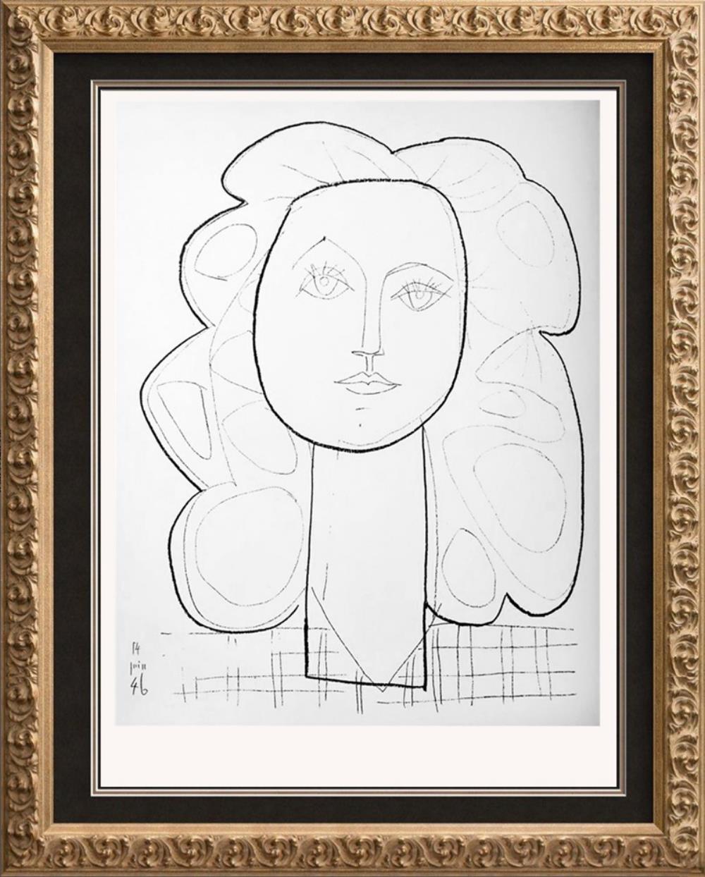 Pablo Picasso Francoise c. 1946 Fine Art Print from Museum Artist