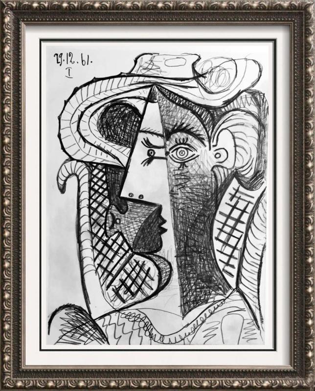 Pablo Picasso Double Sided Black & White Print # 62158-62159