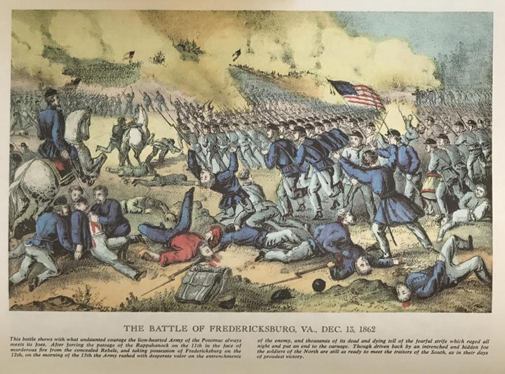 Civil War: The Battle Of Fredericksburg Virginia December 13, 1862